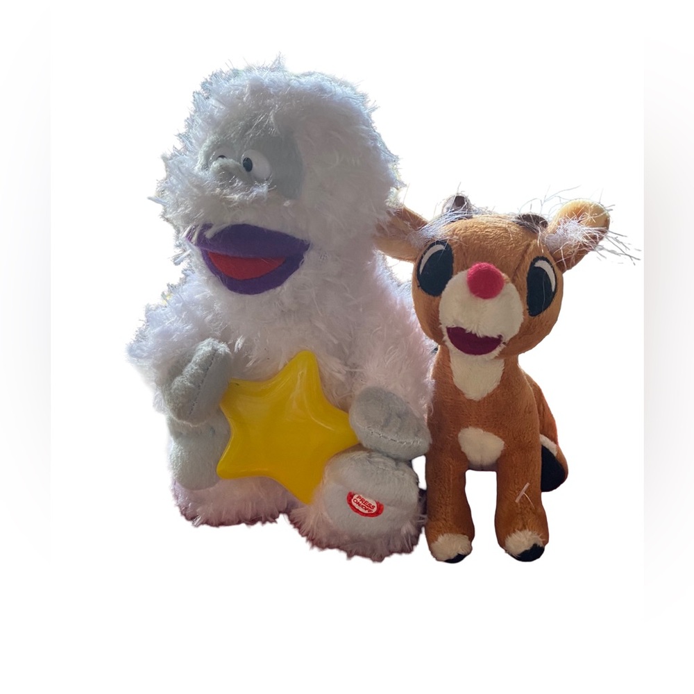 Gemmy Animated Abominable Snowman & Rudolph The Red Nose Reindeer NEW